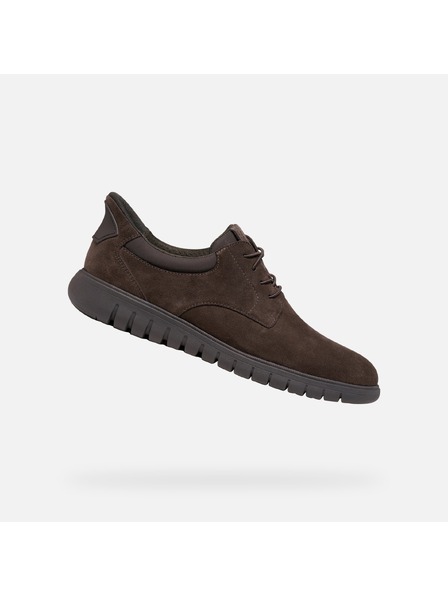 Geox Pantofi eleganti maro închis pentru bărbați Geox Flextride F Plus