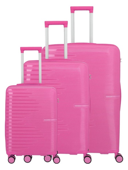 Travelite Set valize de călătorie Travelite Pacific S,M,L Roz