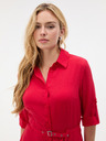 Orsay Rochie tip cămașă scurtă, cu croială evazată, roșu ORSAY