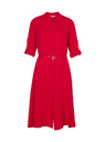 Orsay Rochie tip cămașă scurtă, cu croială evazată, roșu ORSAY
