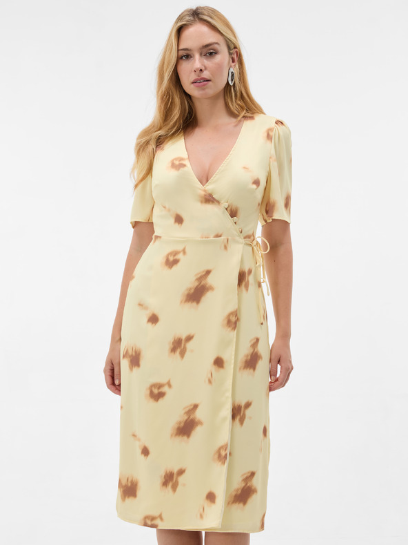 Orsay Rochie midi tip petrecut pentru femei cu model abstract, galben ORSAY