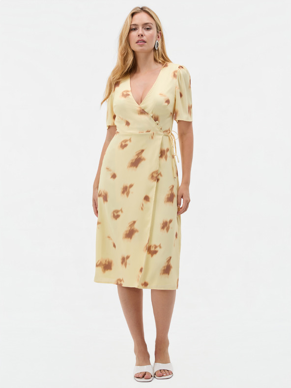 Orsay Rochie midi tip petrecut pentru femei cu model abstract, galben ORSAY
