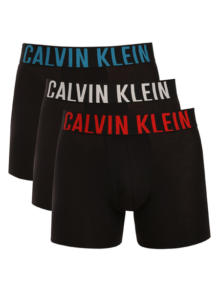 Calvin Klein Set de trei - boxeri bărbați Calvin Klein negri
