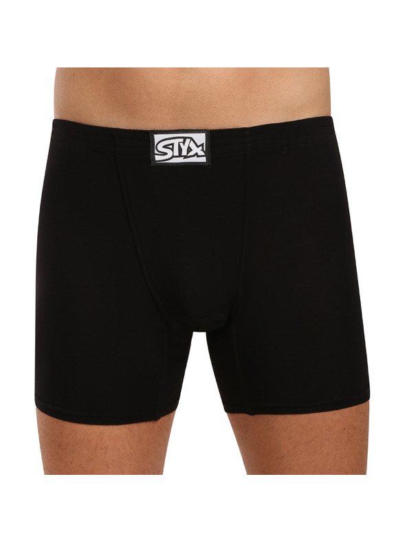 Styx Boxeri bărbați Styx long elastic clasic negri