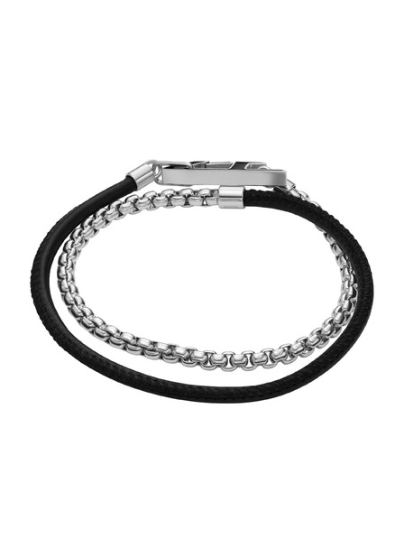 Diesel Brățară unisex Diesel D Logo oțel și piele DX1472040