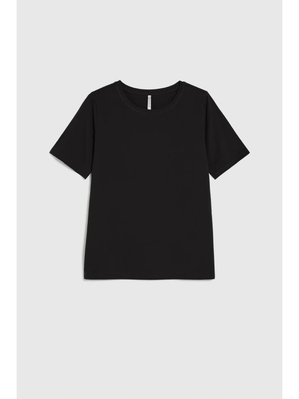 Moodo Tricou din bumbac negru Moodo