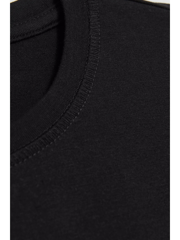 Moodo Tricou din bumbac negru Moodo
