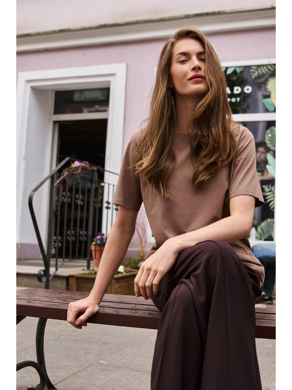 Moodo Tricou bumbac bej Moodo