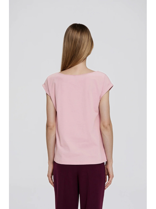 Moodo Tricou neted roz Moodo