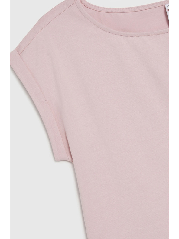 Moodo Tricou neted roz Moodo