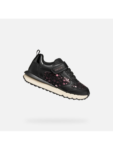 Geox Pantofi sport pentru fete negri Geox Fastics