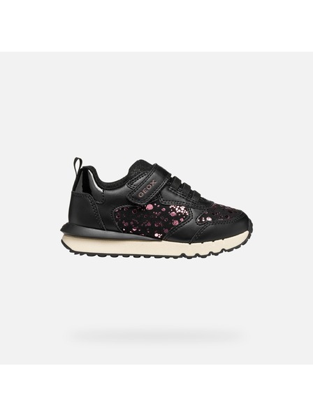 Geox Pantofi sport pentru fete negri Geox Fastics