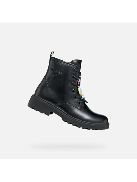 Geox Cizme de gleznă Geox Casey negre pentru fete