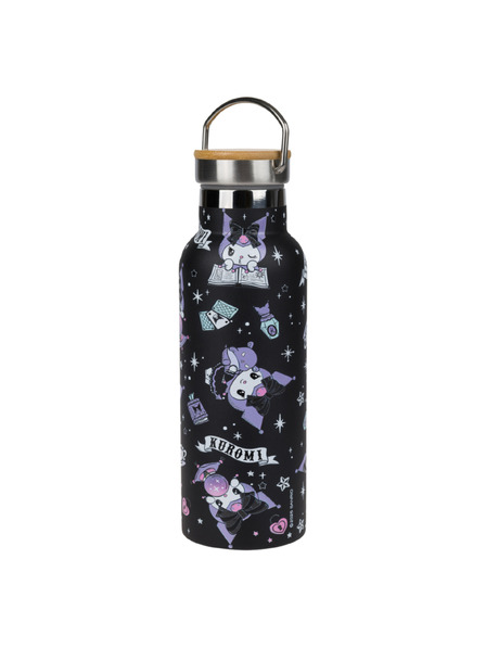 BAAGL  BAAGL Termos cu capac din bambus Kuromi Fortune Dream, 500 ml