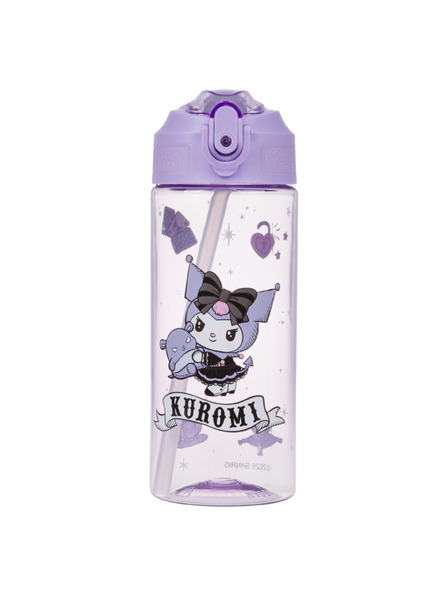 BAAGL  BAAGL Sticlă pentru băut din Tritan cu pai Kuromi Fortune Dream, 500 ml