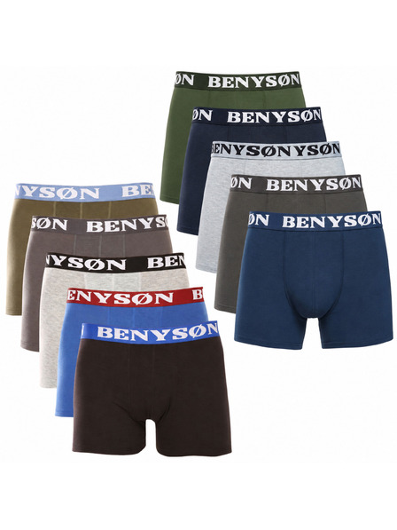 Benysøn Set de zece - boxeri bărbați Benysøn multicolori (4001/4002)