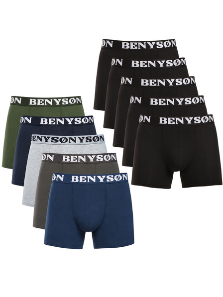 Benysøn Set de zece - boxeri bărbați Benysøn multicolori (4001/4004)