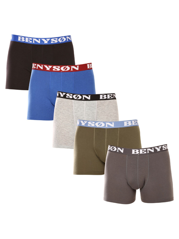 Benysøn Set de cinci - boxeri bărbați Benysøn multicolori