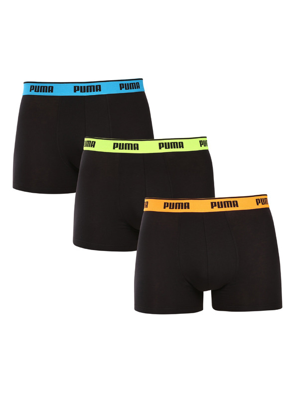 Puma Set de trei - boxeri bărbați Puma negri