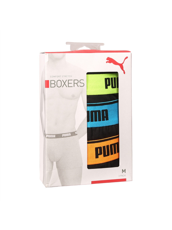 Puma Set de trei - boxeri bărbați Puma negri