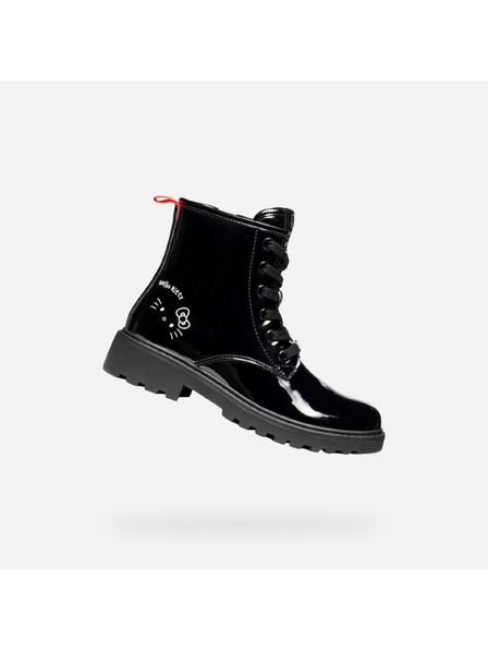 Geox Cizme de gleznă Geox Casey negre pentru fete