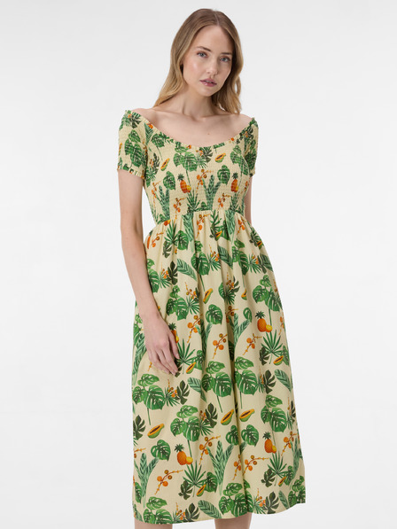 Orsay Rochie midi pentru femei verde cu imprimeu ORSAY