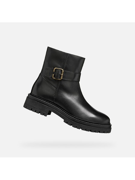 Geox Cizme de gleznă negre pentru femei Geox Iridea