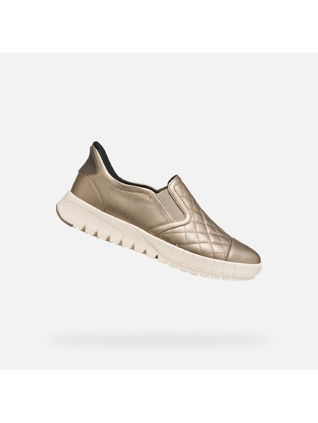Geox Pantofi femei aurii Geox Flextride Plus