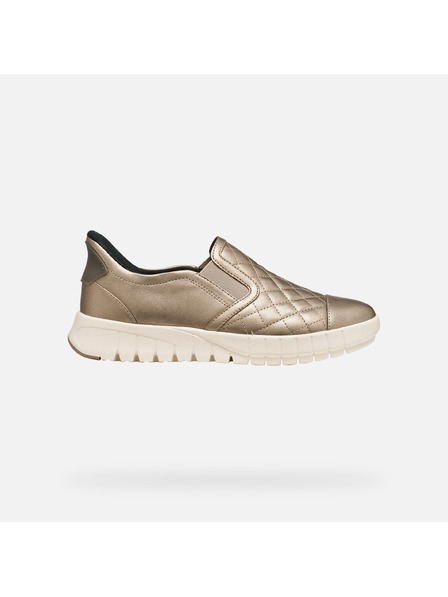 Geox Pantofi femei aurii Geox Flextride Plus
