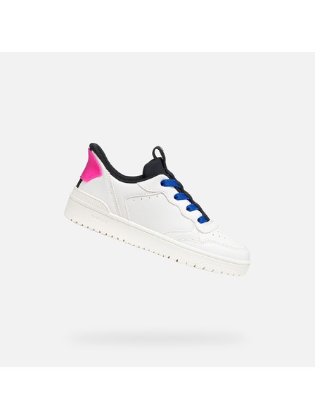 Geox Adidași albi pentru fete Geox Washiba Fast In