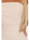 numoco Rochie midi cu corset și talie - bej