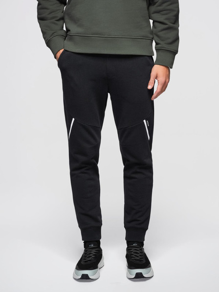 Ombre Clothing Pantaloni de trening joggers pentru bărbați - negru V2 OM-PASK-0280 Ombre Clothing