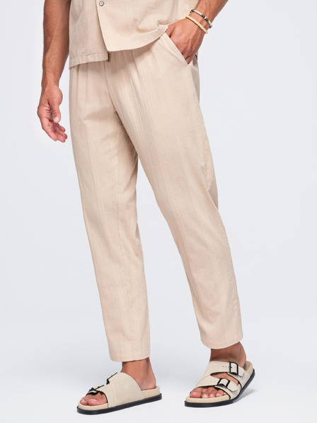 Ombre Clothing Pantaloni OM-PACP-0312 – culoare cafea Ombre Clothing