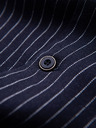 Ombre Clothing Cămașă cu dungi din viscoză și in cu croială regular pentru bărbați cu guler cuban – albastru închis V2 OM-SHSS-0222 Ombre Clothing
