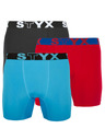 Styx Set de trei - boxeri funcționali pentru bărbați Styx multicolori