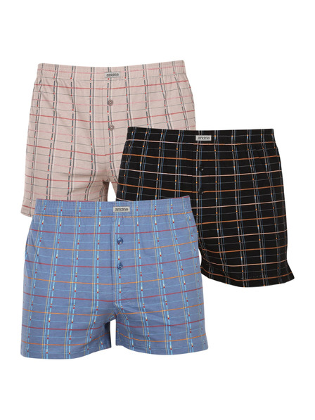 andrie Set de trei - boxeri bărbătești Andrie multicolor