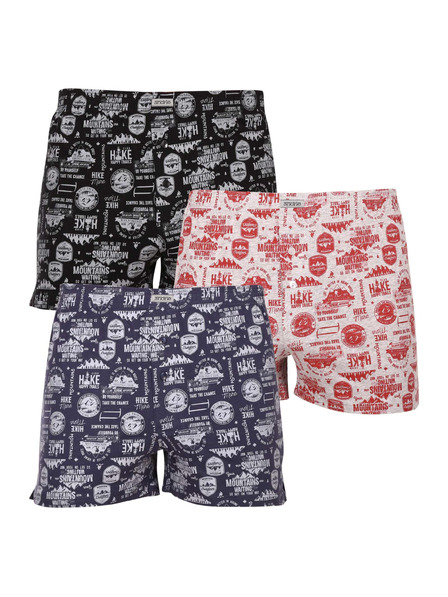 andrie Set de trei - boxeri bărbătești Andrie multicolor