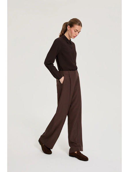 Moodo Pantaloni eleganți maro Moodo