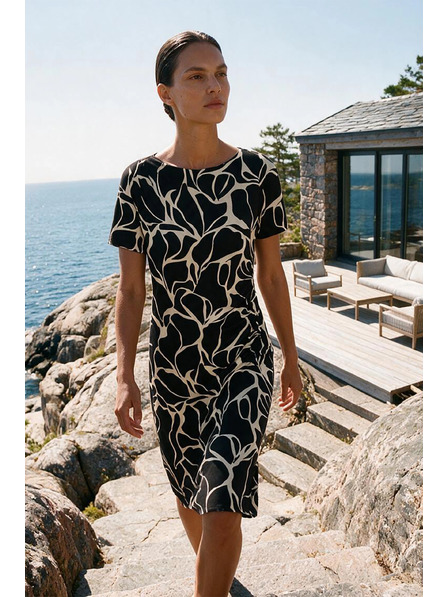 Moodo Rochie midi cu model bej Moodo