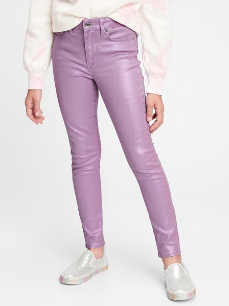 GAP Blugi pentru copii High Rise Foil Jeggings Stretch GAP