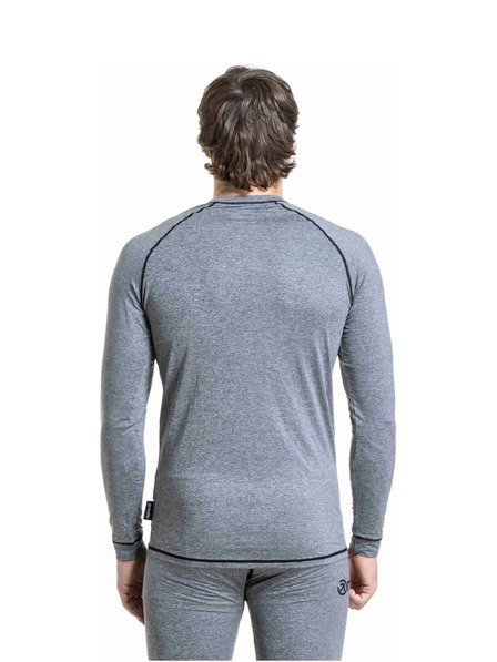 Meatfly Meatfly tricou termic pentru bărbați Avery Charcoal Heather