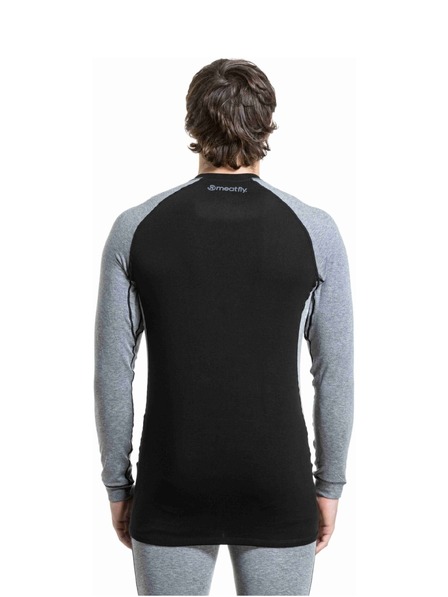 Meatfly Tricou barbati merino Meatfly Carl Charcoal Heather