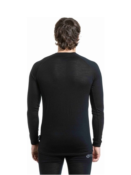 Meatfly Tricou barbati merino Meatfly Bernie Black