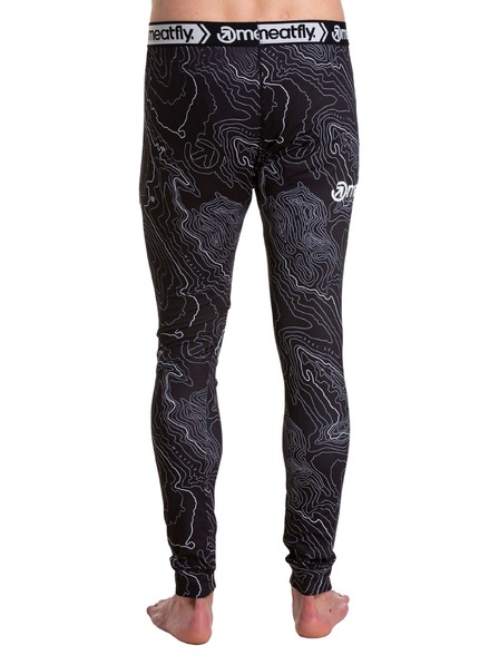 Meatfly Pantaloni barbati termici Meatfly Sloan Black Topography