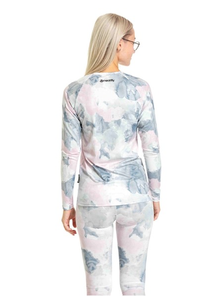 Meatfly Tricou dama termic Meatfly Capa Clouds Pink