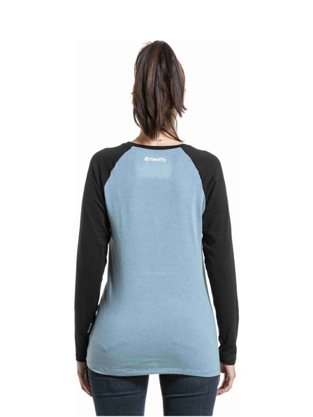 Meatfly Tricou dama merino Meatfly Grace Cloud / Black