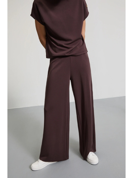 Moodo Pantaloni de trening cu adaos modal maro Moodo