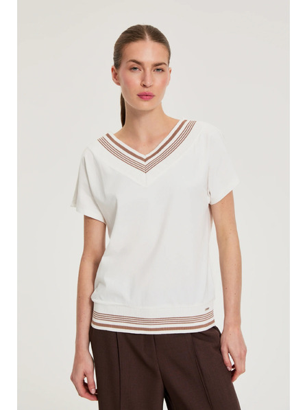 Moodo Tricou din bumbac alb Moodo