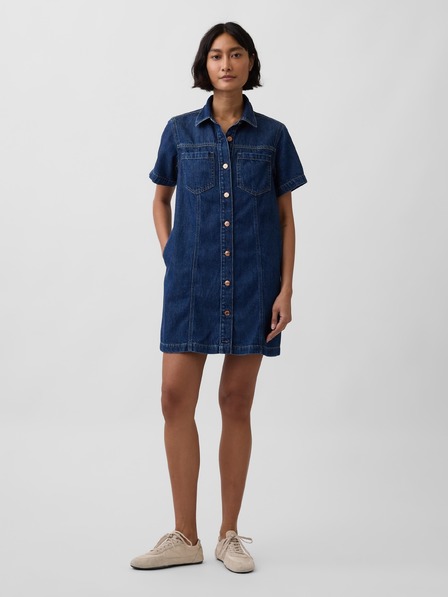 GAP Rochie mini din denim UltraSoft GAP