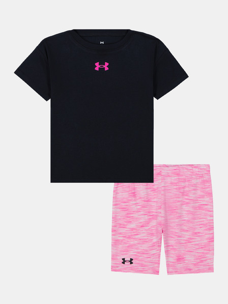 Under Armour Set pentru fete Under Armour UA TWIST BIKE SHORT SET-BLK